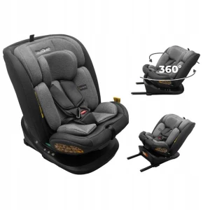 ﻿Fotelik samochodowy obrotowy 360° ISOFIX 0-36 kg