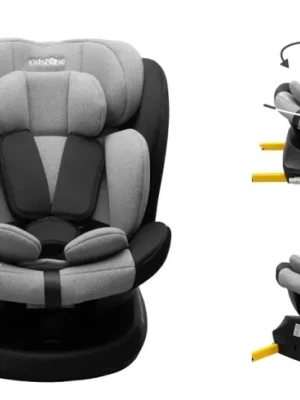 Fotelik samochodowy obrotowy 360° ISOFIX 0-36 kg i-Size 40-150 cm