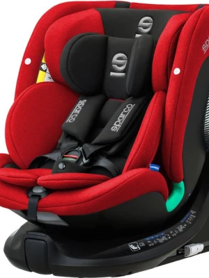 FOTELIK SAMOCHODOWY OBROTOWY 360° SPARCO SK7000I RED 0-36 KG / 40-150 CM