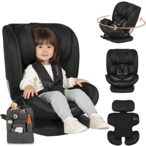 Fotelik samochodowy OBROTOWY isofix 40-150cm + organizer LIONELO I-SIZE Fotelik samochodowy OBROTOWY isofix 40-150cm + organizer LIONELO I-SIZE