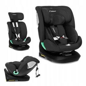 Fotelik samochodowy OBROTOWY isofix40-150cm 0-36 I-SIZE Radjur BLACK