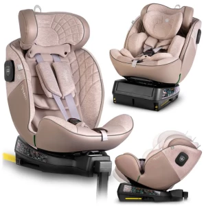 ﻿FOTELIK SAMOCHODOWY OBROTOWY z NOGĄ 0-36KG ISOFIX NUKIDO I-SIZE 40-150cm