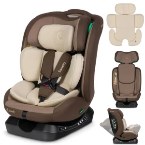 FOTELIK SAMOCHODOWY PRZÓD TYŁ RWF 40-150CM 0-36KG LIONELO AART I-SIZE