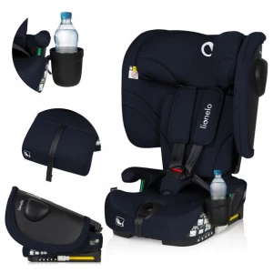 ﻿Fotelik samochodowy SKŁADANY 76-150cm ISOFIX 9-36kg SZEROKI Lionelo Nelly