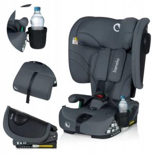 ﻿Fotelik samochodowy SKŁADANY 76-150cm ISOFIX 9-36kg SZEROKI Lionelo Nelly