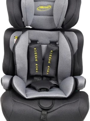 Fotelik Samochodowy SUMMER BABY Cosmo I-Size 76-150cm CIEMNO SZARY