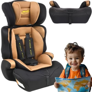﻿Fotelik Samochodowy SUMMER BABY Cosmo I-Size 76-150cm CZARNO BRĄZOWY