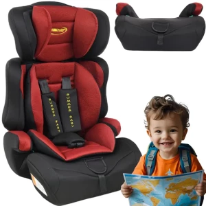 Fotelik Samochodowy SUMMER BABY Cosmo I-Size 76-150cm CZARNO-CZERWONY