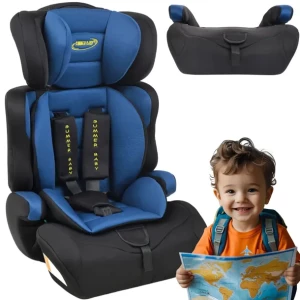 Fotelik Samochodowy SUMMER BABY Cosmo I-Size 76-150cm CZARNO-NIEBIESKI