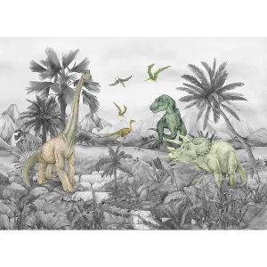 Fototapeta dla dzieci Dino 252 x 182 cm, 4 części 4-Home