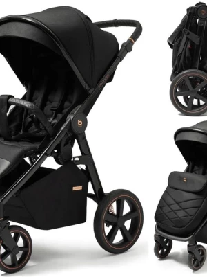FUTURE DESIGN wózek spacerowy do 22 kg XPLODE CHROME amortyzacja Jet Black