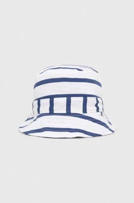 GAP kapelusz dwustronny bawełniany dziecięcy kolor biały bawełniany Gap