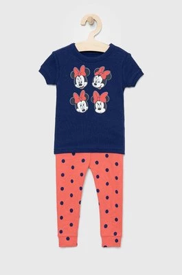 GAP piżama bawełniana dziecięca x Disney kolor granatowy wzorzysta Gap