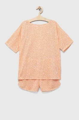 GAP piżama dziecięca kolor pomarańczowy wzorzysta Gap