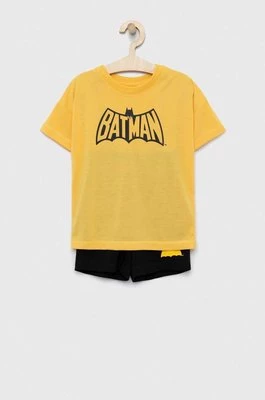 GAP piżama dziecięca kolor żółty z nadrukiem Gap