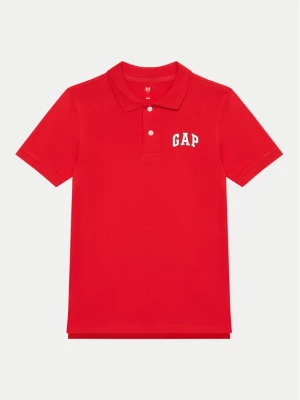 Gap Polo 559938 Czerwony Regular Fit