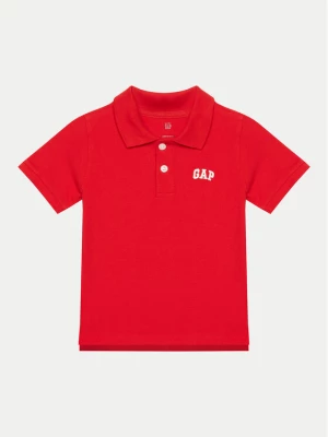 Gap Polo 572587 Czerwony Regular Fit