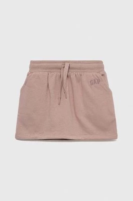 GAP spódnica dziecięca kolor różowy mini prosta Gap