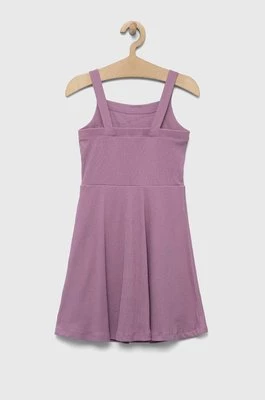 GAP sukienka bawełniana dziecięca kolor fioletowy mini rozkloszowana Gap