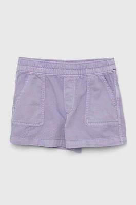 GAP szorty jeansowe dziecięce kolor fioletowy gładkie Gap