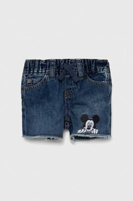 GAP szorty jeansowe dziecięce kolor granatowy z aplikacją regulowana talia Gap