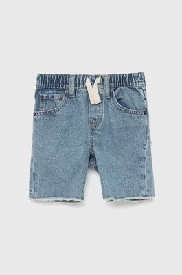 GAP szorty jeansowe dziecięce kolor niebieski gładkie regulowana talia Gap