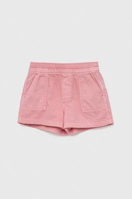 GAP szorty jeansowe dziecięce kolor różowy gładkie Gap