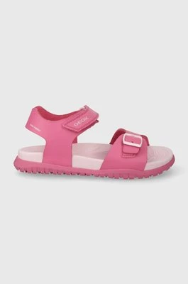 Geox sandały SANDAL FUSBETTO kolor różowy