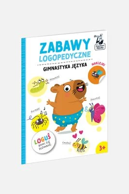 "Gimnastyka języka. Zabawy logopedyczne. Loguś bawi się słowami" książka z zadaniami KAPITAN NAUKA