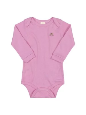 Gładkie bawełniane body dla niemowlaka - różowe Up Baby