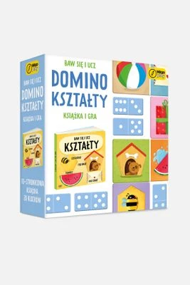 Gra i książka Baw się i ucz. Domino. Kształty WILGA PLAY