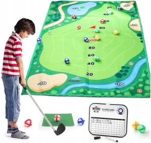 ﻿GRA MINI GOLF DOMOWA ZRĘCZNOŚCIOWA DLA CAŁEJ RODZINY XXL 20 PIŁEK