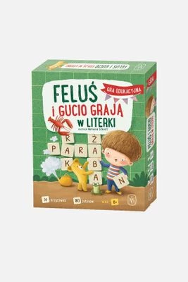 Gra planszowa Feluś i Gucio grają w literki NASZA KSIĘGARNIA