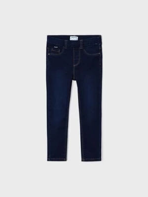 Granatowe jeansowe spodnie dziewczęce - Mayoral