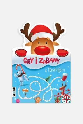 "Gry i zabawy z Rudolfem" książka z zadaniami i naklejkami KREDKA