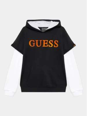 Guess Bluza L3YQ00 KA6R3 Czarny Regular Fit