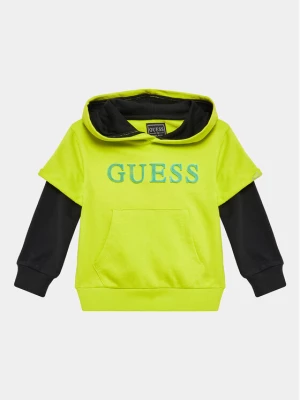 Guess Bluza L3YQ00 KA6R3 Zielony Regular Fit