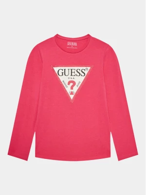 Guess Bluzka J2YI50 K6YW1 Różowy Regular Fit