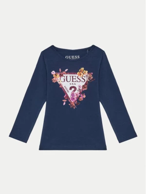 Guess Bluzka K4BI00 J1314 Niebieski Regular Fit