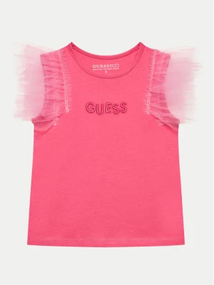 Guess Bluzka K4GI22 K6YW1 Różowy Regular Fit