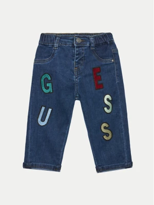 Guess Jeansy N4YA03 D4CA0 Granatowy Regular Fit