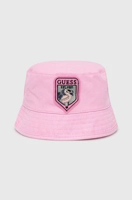 Guess kapelusz dziecięcy kolor różowy