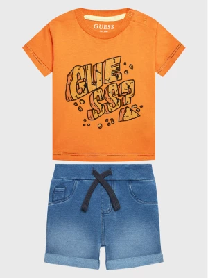 Guess Komplet t-shirt i spodenki I3GG01 K8HM3 Pomarańczowy Regular Fit