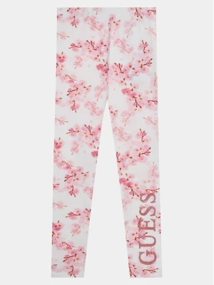 Guess Legginsy J4RB06 J1313 Różowy Slim Fit