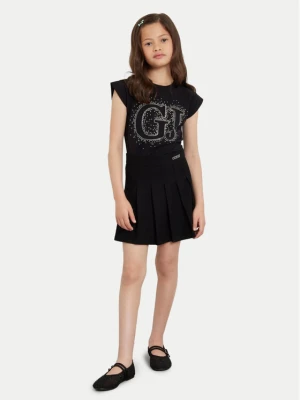 Guess Spódnica plisowana J4YD02 KAUH0 Czarny Regular Fit