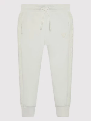 Guess Spodnie dresowe J2YQ24 FL03S Biały Regular Fit
