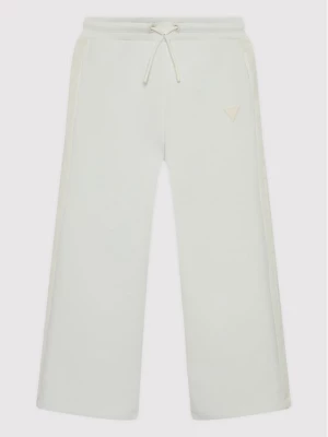 Guess Spodnie dresowe J2YQ26 FL03S Biały Regular Fit