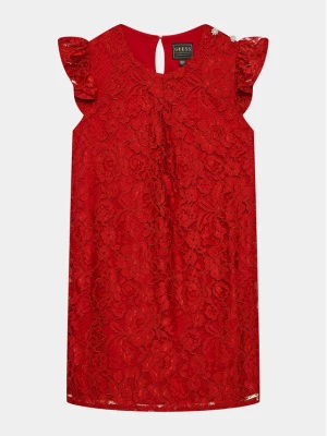 Guess Sukienka codzienna J3BK03 WFS60 Czerwony Regular Fit