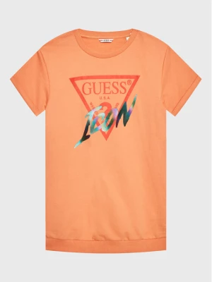 Guess Sukienka codzienna J3RK01 KB4O0 Pomarańczowy Regular Fit