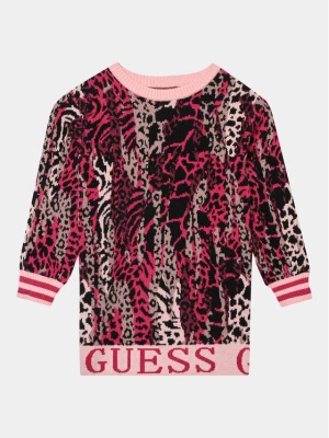 Guess Sukienka dzianinowa J3BK04 Z3AH0 Brązowy Regular Fit